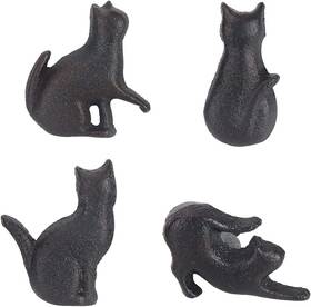Mochiglory 445041640670 Set Of 4 Cat Shape Iron Drawer Pulls Knobs For Cabinet Wardrobe Cupboard