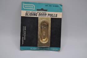 84-8805 Montgomery Ward Vintage Sliding Door Pull Brass Finish