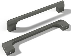 Monti Hardware 756014693577 10 Pack Gun Metal 5 Inch Hole Center Solid Cabinet Handles Bathroom