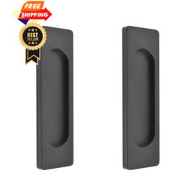W-mf002183-us Morobor Self-stick Rectangular Sliding Door Pulls 2pcs Aluminum Matte Black