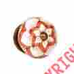 Msckma10010 Marktsq Ceramic Cabinet Knob With A Brown And White Design Set Of 4