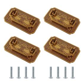Amt00004961 My Mironey Antique Brass Bail Drawer Pull Handle 4 Pcs 64mm Zinc Alloy Knob Hardware
