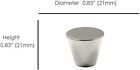 N-1748-t Hardweardirect Hardwaredirect Pack Polish Chrome Cone Style Cabinet Hardware Knob
