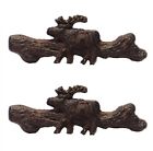 N-a Marco De Leon Rustic Moose Metal Drawer Pull 674956524066