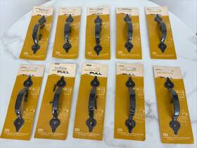 V270-1d National Lock V260-1d Cabinet Pulls Vintage Colonial Black Lot Of 10 New