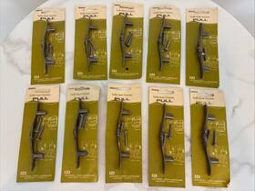 V6440-4g National Lock Cabinet Pulls Vintage Gold Metal Lot Of 10 New