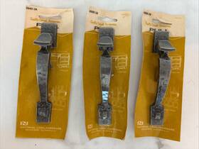 V6481-2a National Lock Cabinet Pulls Vintage Silver Tone Lot Of 3 New Old Stock