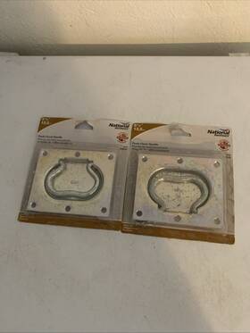 185-975 National Mfg Sales Co Set Of 2 Hardware 5-1/4 Inch Zinc Plated Flush Mount Chest Handle