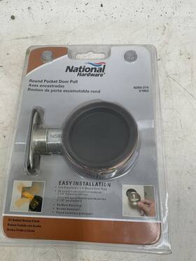 N350-314 National Mfg Sales Co Hardware Oil Rubbed Bronze Pocket Door Pull
