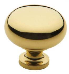 4708-030-bin New Baldwin 4708 1-1/2 Inch Diameter Solid Brass Round Knob 8-count Box