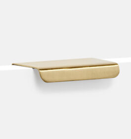 C4236 New Rejuvenation Large Drawer 4inch Edge Pulls Satin Brass Rh