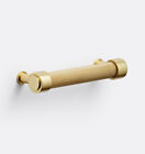 C2114 New Rejuvenation Trask 4inch Drawer Pull Aged Brass Finish