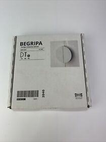 804.461.15 Nib Ikea Begripa Handle Pair White Half-round 5 1/8inch New Open Box