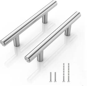 Sy2020 Nisuoien A01 30 Pack - 3 Inch Cabinet Handles Pulls For Kitchen Stainless Steel Brus