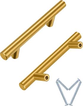 Gr300 Nobrand 3ftft Brushed Gold Cabinet Pulls Stainless Steel Handles For Drawer Cupboard