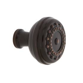 Nostalgic 640697561189 Warehouse 756118 Meadows Brass 1 3/8 Inch Knob In Timeless Bronze Cabinet Hardware