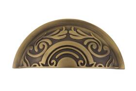 Nostalgic 640697616988 Warehouse Cup Pull Victorian In Antique Brass