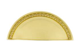 Nostalgic 640697617121 Warehouse Cup Pull Meadows In Polished Brass