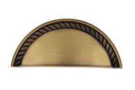 Nostalgic 640697617251 Warehouse Cup Pull Rope In Antique Brass