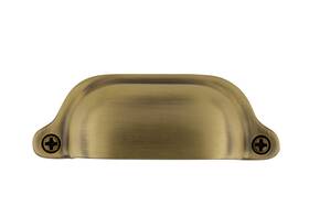 Nostalgic 640697617435 Warehouse Cup Pull Farm Medium In Antique Brass