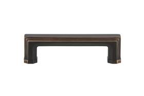 Nostalgic 640697617657 Warehouse Carreft Handle Pull 3 Inch On Center In Timeless Bronze