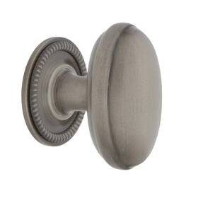 Nostalgic 640697695099 Warehouse Homestead Brass 1 3/4 Inch Cabinet Knob With Rope Rose In Antique Pewter