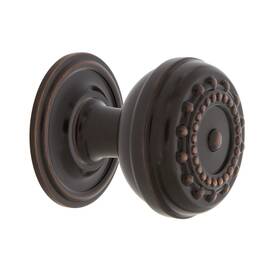 Nostalgic 640697695198 Warehouse Meadows Brass 1 3/8 Inch Cabinet Knob With Classic Rose In Timeless Bronze