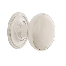 Nostalgic 640697695495 Warehouse New York Brass 1 3/8 Inch Cabinet Knob With Classic Rose In Polished Ni