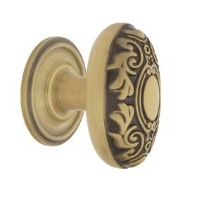 Nostalgic 640697695686 Warehouse Victorian Brass 1 3/4 Inch Cabinet Knob With Classic Rose In Antique