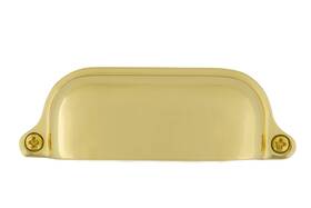 761757 Nostalgic Warehouse Cup Pull Farm Large In Polished Brass 1 Count Pack Of