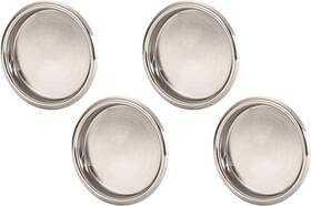 Nuk3y 313032071031 Easy Snap In Closet Door Finger Pull 2-1/8 Inch 4-pack Satin Nickel
