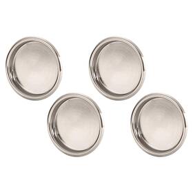 Nuk3y Products K3 796309062046 Easy Snap In Closet Door Finger Pull 2-1/8 Inch 4-pack Satin Nickel