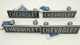 2311991 Open Road Brands Chevrolet Drawer Pull Handles Silver 5in Satin Zinc Cabinet Set Of 4