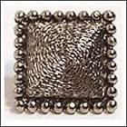 Or334-ams Emenee Square Knob Cabinet Hardware Knobs Pulls Beaded Edge Antique