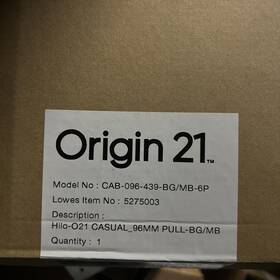 Cab-128-329-bg-6p Origin 21 843713150644 Cabinet Pulls 5-1/16 Inch Vero 6 Ct Brushed Gold