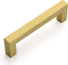 Oyx 744759518439 10 Pack 3-3/4 Inch Cabinet Pulls Brushed Brass Drawer Gold Pul