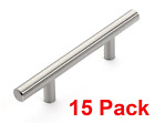 P-1001-sn-15pk Dynasty Hardware European Bar Style Cabinet Pulls 735090238537