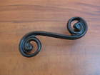 P17066v P17066v- Wrought Swirl Bl- Pull Liberty Black Box Handle Iron 20