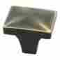 P18008w-vbg-c Brainerd Lot Of 9 1 3 16 Bronze W Gold Highlights Square Cabinet Knob