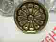 P40022cwg P201-lp Belwith 17 Hardware Cabinet Knobs Brass Like Finish Floral Design
