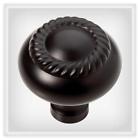 P26055w-fb-c Brainerd Black Rope Round Cabinet Door Knob Lot Of