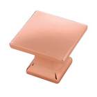 P3028-cp P3028 Hickory Hardware Cabinet Polished Copper Studio Square Knob Qty
