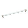 P3711-casn Hickory Hardware Satin Nickel Crysacrylic Drawer Pull 078555867218