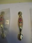 P50012c-pba-c Liberty Lot Of Vtg Antique Flower Design Drawer Pulls Cupboard