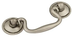 P8048st 21/2inch Manor House Bail Cabinet Pull 2.5inch Silver Stone
