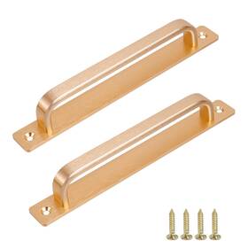 Frs1065 Pastlla 2pcs Barn Door Handle Kitchen Cabinet Drawer Sliding Pull Aluminum Alloy Flush