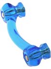 Pbp-1 Eclectic Cabinet Knobs Decor Peacock Blue Glass Handle 0744904799539