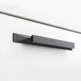 Ls7024bk128-10 Peaha 10 Pack Black Finger Pulls For Cabinets 5 Inch Kitchen Drawers Handles