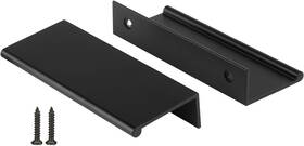 Ph-ls7030bk76-10pack Peaha 10 Pack Black Cabinet Pulls Kitchen Handles 3 Inch Aluminum Alloy Edge