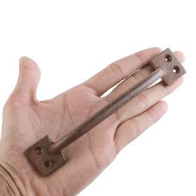 Pkn104 Perfekta 4 Pack 6 Inch Cast Iron Cabinet Pulls 5 Hole Center Rust Black Finish